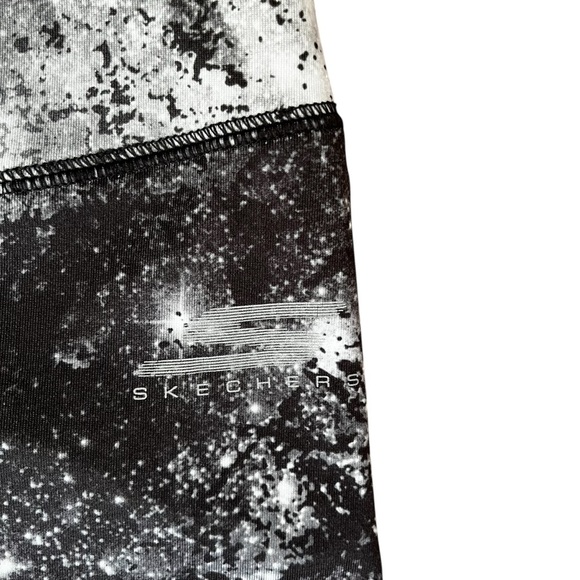 Skechers Performance Leggings Women’s Medium Go Dri Outer Space Black and White - Picture 2 of 6